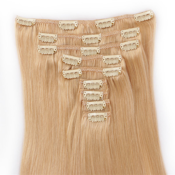 Human Hair Extensions Indian Remy Hair Clip In Hair Extensions On Sale    LM118